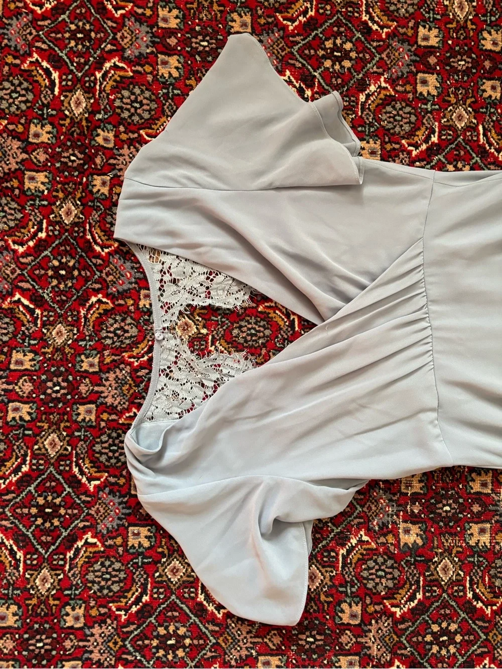 Lulu's Longing For You Lace Back Maxi Dress
